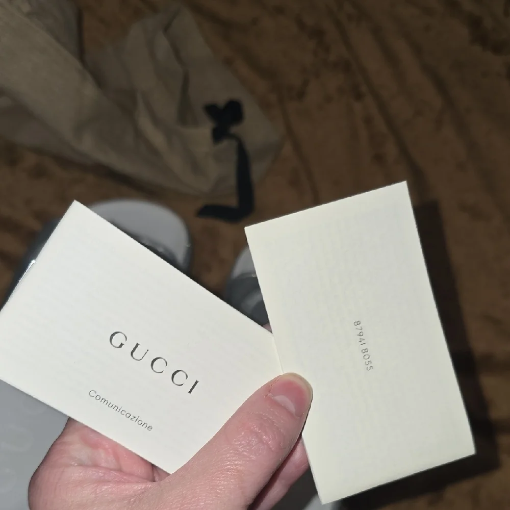 Gucci Glitter RubnerSandals with Embossed GG Logo Size 36(6) Womans - Picture 9 of 11